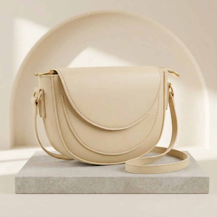 Shop an Elegant dark blue Crossbody Bag for Women by Orvessa - Ivory Cream