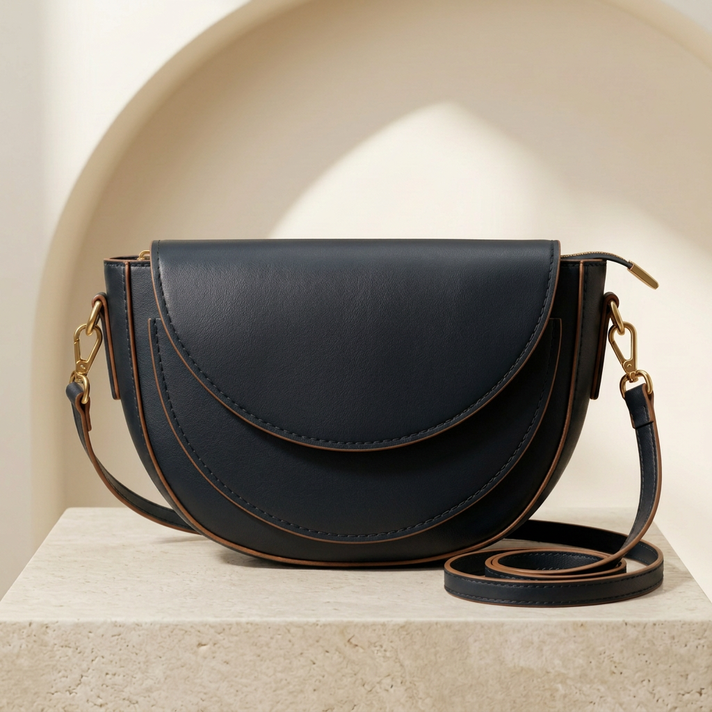 Shop an Elegant peach Crossbody Bag for Women by Orvessa - Ink Black