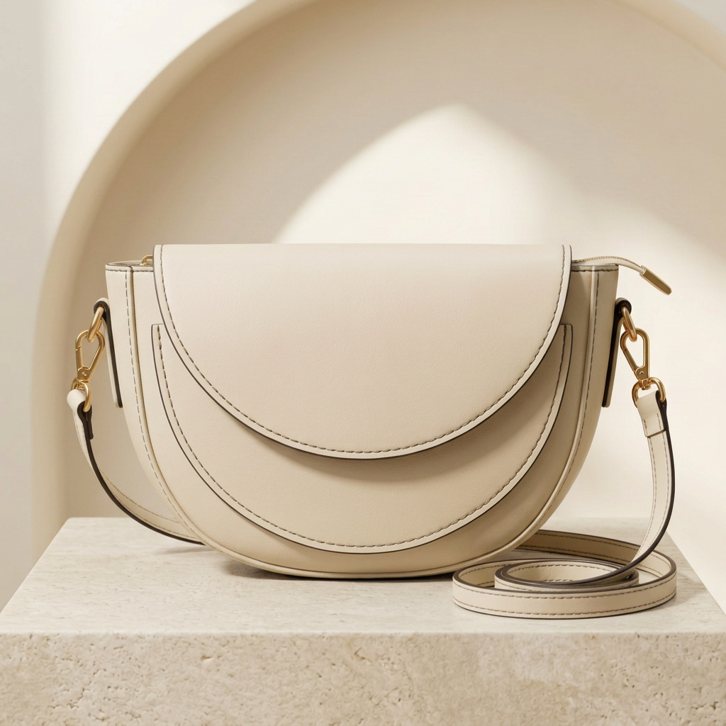 Shop an Elegant peach Crossbody Bag for Women by Orvessa - Ivory Cream