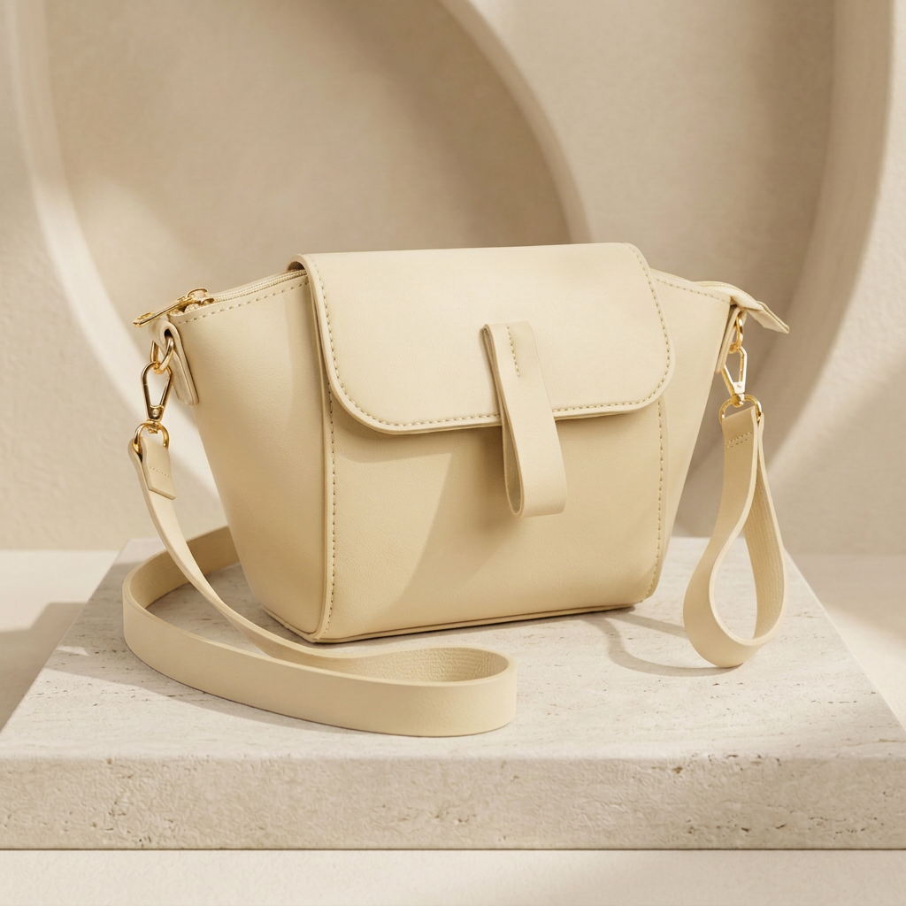 Shop an Elegant Pink Crossbody Bag for Women by Orvessa - Ivory Cream