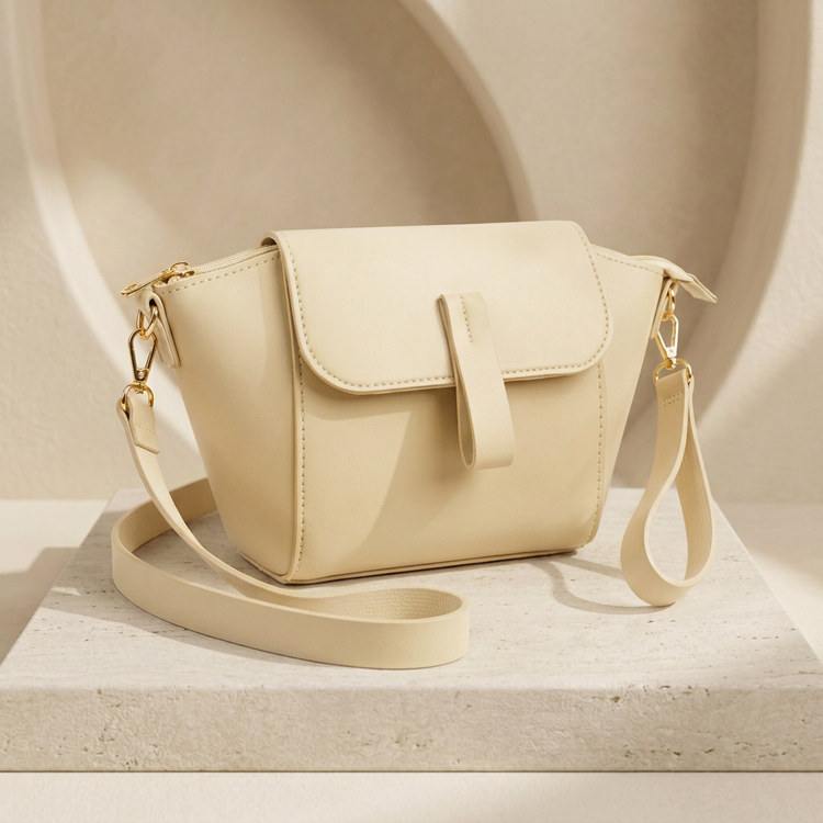 Shop an Elegant Pink Crossbody Bag for Women by Orvessa - Ivory Cream