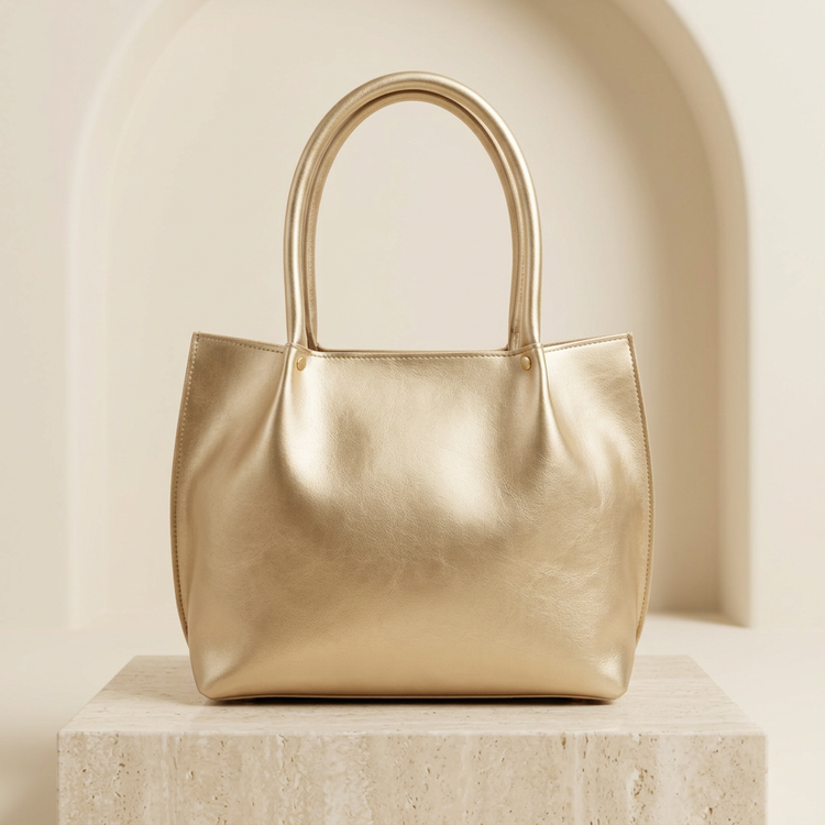 Champagne Gold Tote Bag by ORVESSA