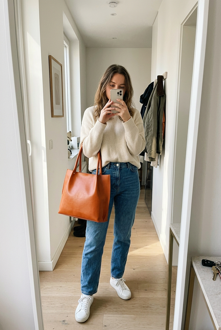 Bliss Tote Bag for Women by Orvessa styled in everyday life, photo 1