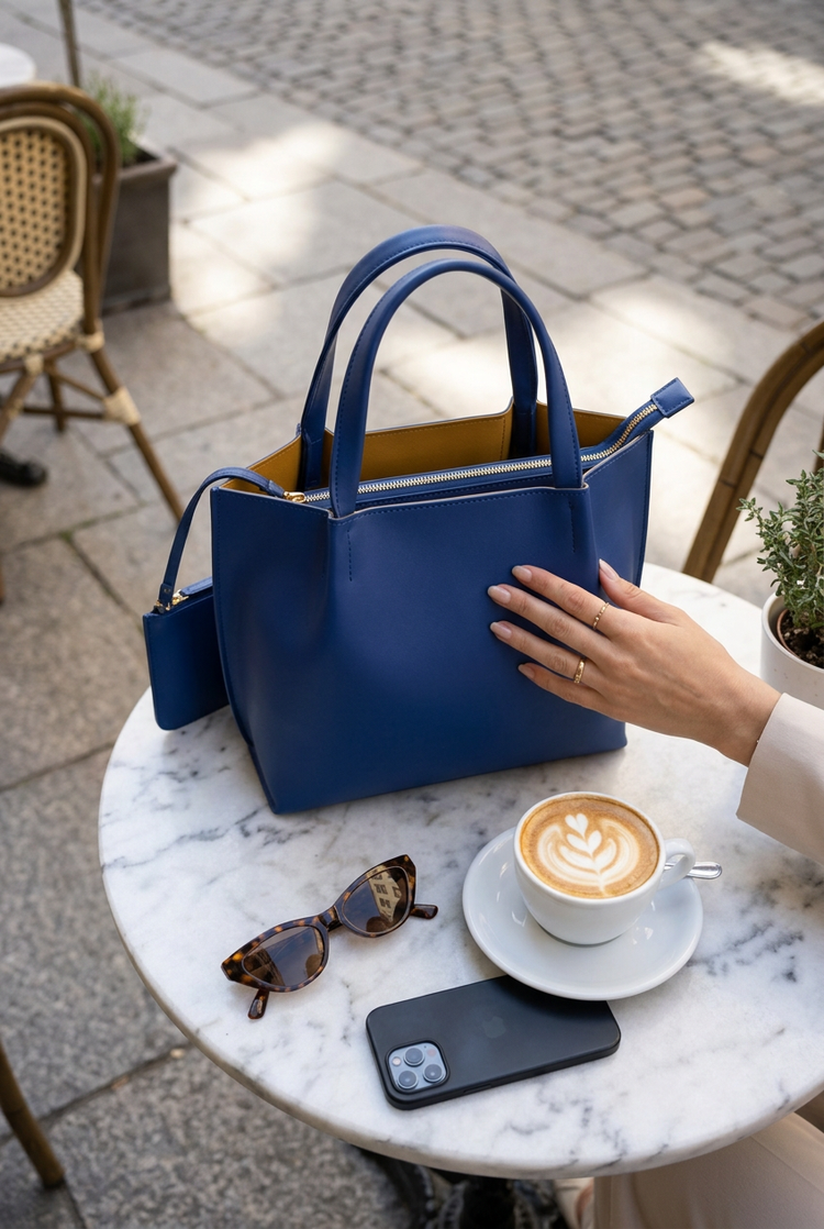 Pretty Tote Bag for Women by Orvessa styled in everyday life, photo 2